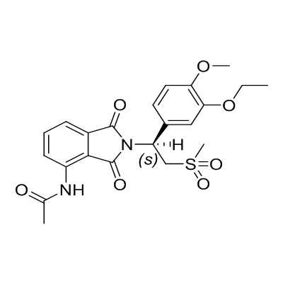 (+)-N-［2-［1(S)-(3-ethoxy-4-methoxyphenyl)-2-(methylsulfonyl) ইথাইল］-1,3-ডাইঅক্সো-2,3-ডাইহাইড্রো-1এইচ-আইসোইন্ডল-4 -ইএল অ্যাসিটামাইড