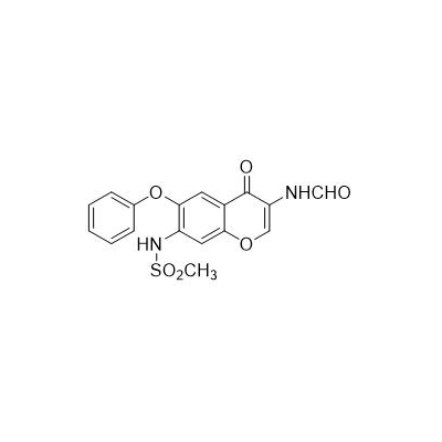 N-(3-Formamido-4-oxo-6-phenoxy-4H-chromen-7-yl)মিথেনেসালফোনামাইড N-[7-(Methanesulfonamido)-4-oxo-6-phenoxy-4H-chromen-3-yl]formamide